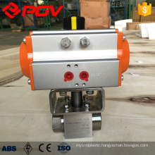 high pressure threaded connection pneumatic ball valve